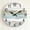 CC4-F, variant on Silent Non-Ticking Wall Clock Battery Operated – 10 Inch Rustic Coastal Beach Clock, Decorative Analog Clock for Bathroom Kitchen Bedroom Home Office Living Room