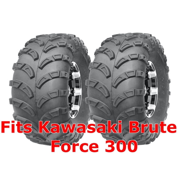 (2) 22x10-10 Kawasaki Brute Force 300 Sport ATV Rear Tires Set Mud 6PR