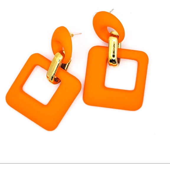 Velvet Rhombus Drop Earrings