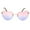 Gold Pink Purple, variant on Womens Rimless Tie Dye Oceanic Gradient Lens Heart Sunglasses Gold Brown