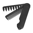 thumbnail image 1 of Cepillo de viaje para hombre, peine plegable 2 en 1 para cabello y barba, dientes anchos y finos, aseo compacto., 1 of 5