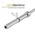 thumbnail image 2 of Preenex 7'3" Olympic Barbell Strength Training Equipment Solid Steel Bench Press Bar, 2 of 17