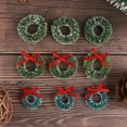 thumbnail image 6 of HATISS 10PCS Mini Christmas Wreaths Miniature Garden Home Decoration Dollhouse Decor, 6 of 8