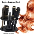 thumbnail image 3 of Soporte para cepillo de pelo redondo, soporte para peine y cepillo, estante de exhibición negro, soporte para cepillo de peinado, herramienta de peluquería, 1 unidad, 3 of 5