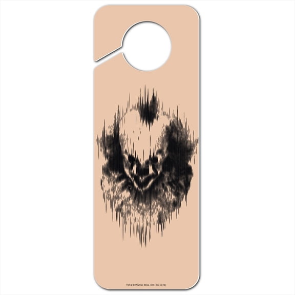 IT: Chapter 2 Pennywise Lines Plastic Door Knob Hanger Sign