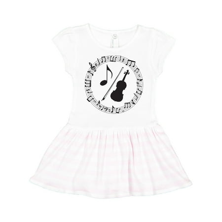 

Inktastic Violin Gift for Student Violinist Gift Toddler Girl Dress
