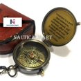 thumbnail image 3 of Eagle Compass Engraved Vintage Ship Functional Gift Compass Baptism, 3 of 5