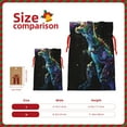 thumbnail image 3 of Fuzoiu colorful flames dinosaur Print Christmas Gift Bag,Burlap Gift Bag with Drawstring Closure & Hang Tag,Perfect for Holidays, Birthdays, and Special Occasions-Medium, 3 of 7
