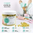 thumbnail image 2 of O'Creme Gold Dragees Cake Decorating Supplies for Bakers: Cookie, Cupcake & Icing Toppings, Bright Metallic Sphere Sprinkles Decoration, Certified, Decorating Sugar Ball Accents 3mm, 32 oz, 2 of 6