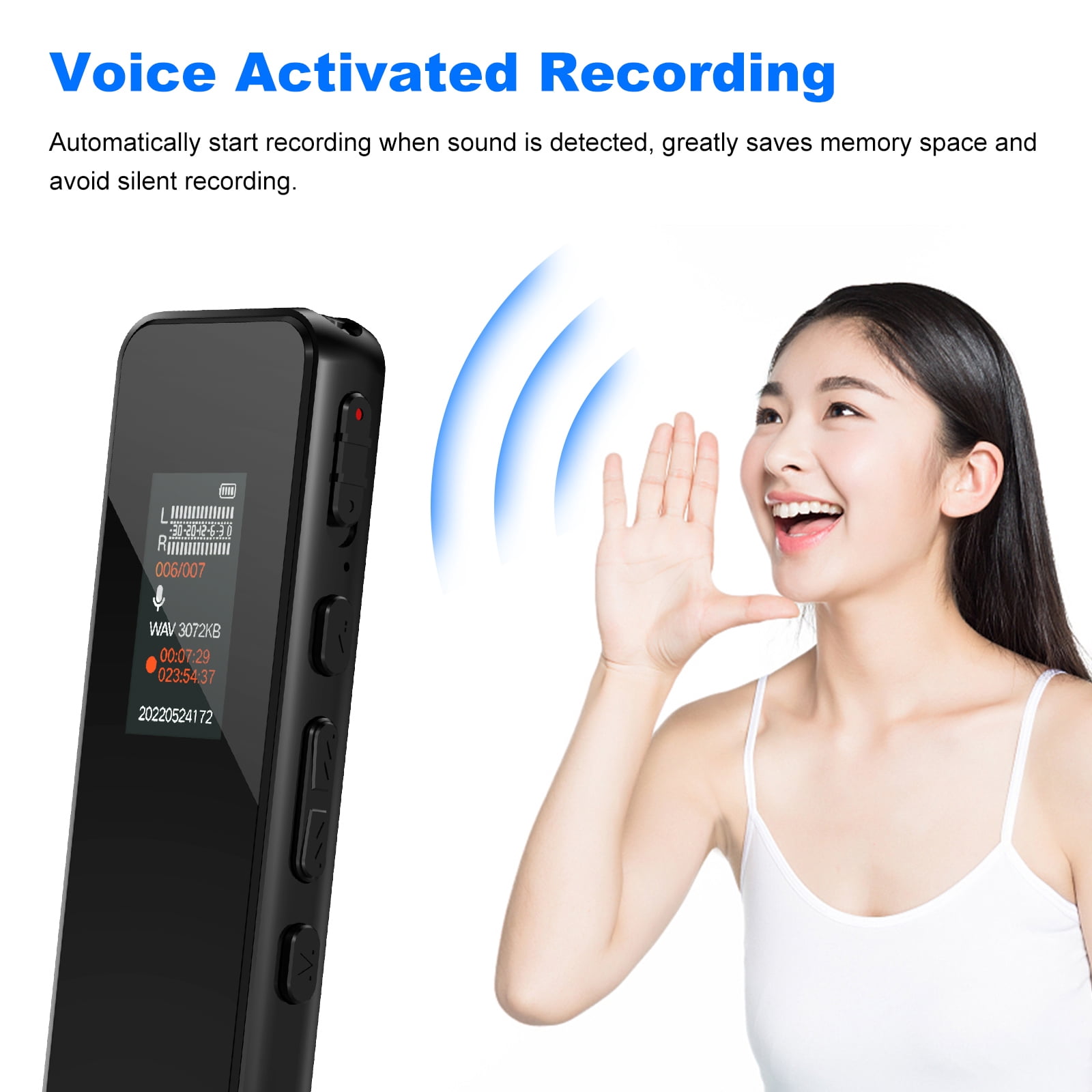 VILINICE Digital Voice Recorder, Tape Recorder 32GB  with Password, Playback, USB, and Noise Reduction - Professional Dictaphone Sound and MP3 Player