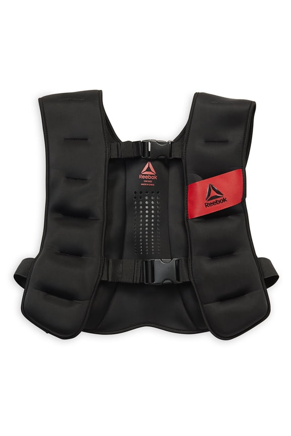 20 lb Adjustable Weighted Vest, Black, Unisex