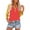 Orange, variant on Women's V-Neck Three Quarter Sleeve T-Shirts Raglan Styles Loose Styles Button Details Tops Casual Wear Fall Daily Routines(Red,M)