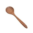 thumbnail image 1 of Teak Slotted Spoon for Cooking - Natural Wood Colander Spoon with Long Handle and Teeth Ideal for Straining and Draining Egg Meat Kitchen Utensil for Everyday Use, 1 of 7