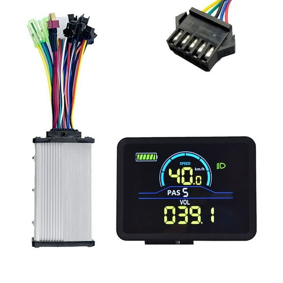 P5C Electric Bike LCD Display Meter 24V-60V 36V/48V 350W Sine Wave Controller UART Ebike Color LCD Display SM 5PIN