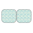 thumbnail image 7 of Xecao Daisy Floral A for Foldable Car Sun Shades (2-Pack) offer sun protection with an easy-fold design for convenient windshield shading., 7 of 7