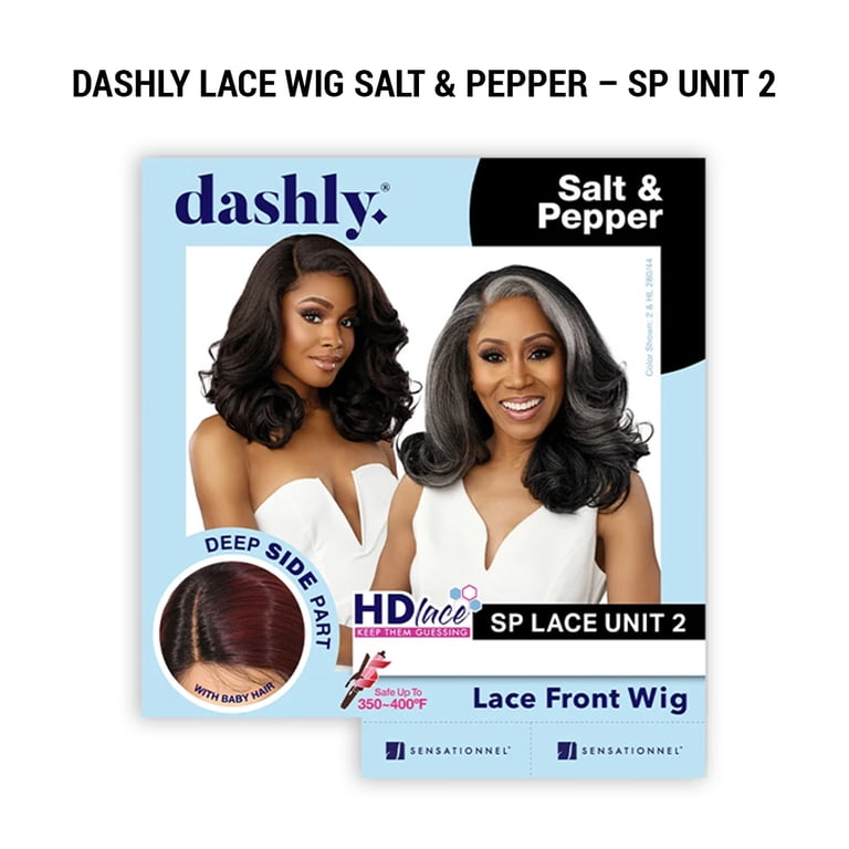 Ebo Dashly Synthetic Lace Front Wig Salt & Pepper SP Lace 