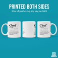 thumbnail image 3 of Chef Definition Mug Chef Gifts Cook Sous Chef Pasty Baker Baking Baking Gifts Culinary Student Teacher Head Chef Cooking Lovers Ceramic Mug 11 oz White, 3 of 8
