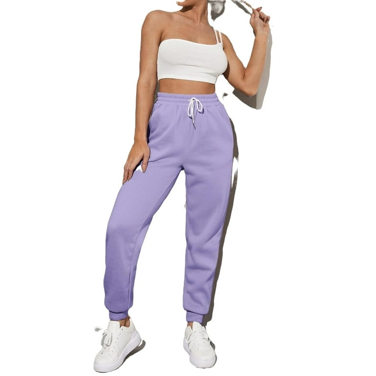 Vintage Plum High-Waisted Pleated Drawstring Sweatpants – The Purple Door  Boutique KY