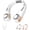 White, variant on Neck Air Conditioner Fan – Ultra‑quiet, 360° Rotatable Dual Turbine Neckfan, Rechargeable Portable Neckcooler, Low Noise Wearable Neck Fan for Outdoor Travel Work Gym