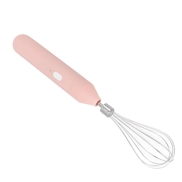 Batteur à Oeufs Électrique, Mousseur à Lait Portatif en ABS à Chargement USB, Mélangeur de Boissons Sans Fil Portable avec Fouet en Acier Inoxydable, Mélangeur à Main pour la Cuisine