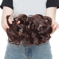 thumbnail image 3 of Chignon Désordonné Extensions Chouchous Morceaux de Cheveux Beignet Queue de Cheval pour Femmes, 3 of 6