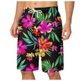 thumbnail image 3 of XINPING Board Shorts Men's 7 Inch Casual Tropical Print Quick Dry Surf Board Shorts with Pockets Stretch Fabric Beach Wear, 3 of 5