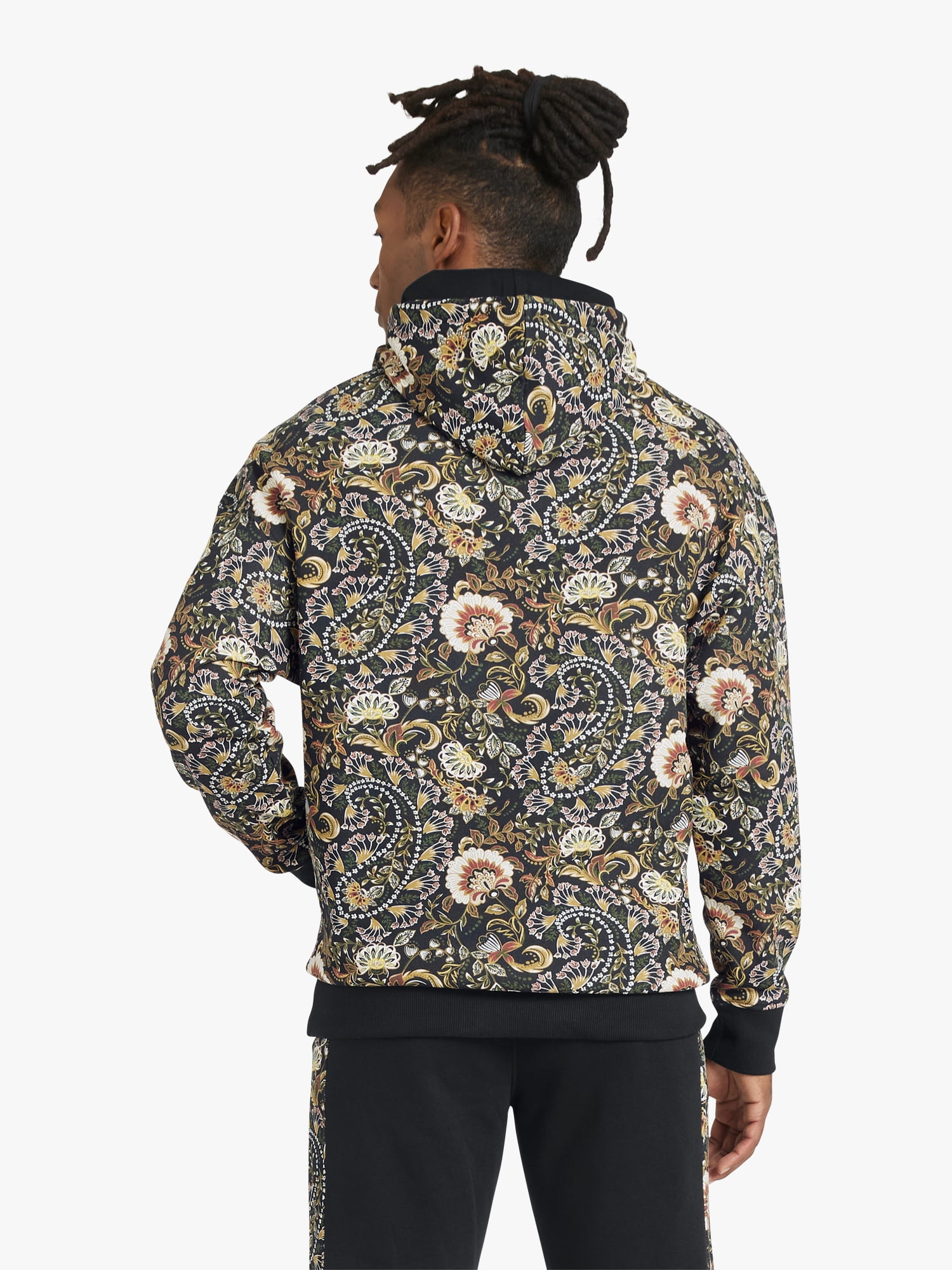 Dogg Supply by Snoop Dogg All-Gender Men's and Women's Floral Paisley Fleece Hoodie, Sizes XS - 3XL