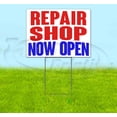 thumbnail image 1 of Repair Shop Now Open (18" x 24") Yard Sign, Includes Metal Step Stake, 1 of 6