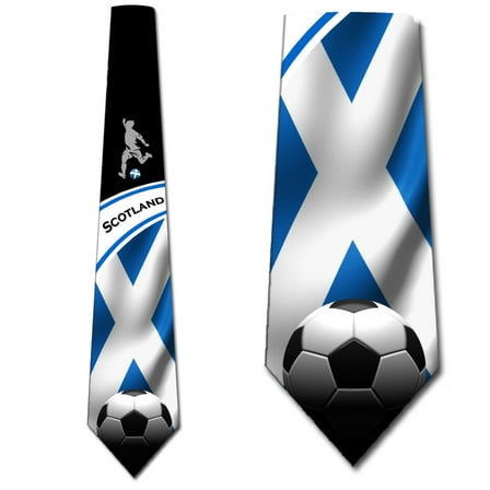 Soccer Ties Mens Scotland Tie Sports Necktie by Three Rooker