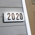 thumbnail image 2 of Yosemite Home Decor 2 Lights Exterior Lighting in White Frame with Black Numbers, 2 of 4