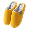 thumbnail image 2 of Zapatillas de algodón acogedoras para mujeres y hombres - Zapatos de interior con forro polar cálido para el hogar, suelas antideslizantes cómodas y suaves, 2 of 4