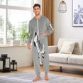 thumbnail image 5 of IAUYY Unisex Adult Onesie Pajamas Ultra-Soft Crystal-Soft Fabric, Halloween Adult Onesie Pajamas Adults,With a Zipper Plus Size Onesie Pajamas, Cute Zebra, 5 of 7