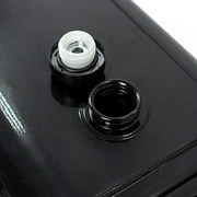 Forcecar Rectangular Gallon Auxiliary Fuel Transfer Tank Metal Black