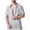 Gray, variant on ZyeKqe Mens Full Zip T Shirts Casual Short Sleeve Texture Solid Lapel Collar Cardigan Athletic Workout Tops with Pockets