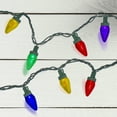 thumbnail image 2 of 50 Multi-Color LED C7 Mini Christmas Lights, 20.25 ft Green Wire, 2 of 3