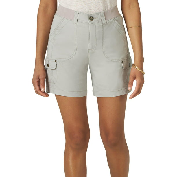Lee - Lee Womens Flex-To-Go Solid Relaxed Fit Cargo Shorts - Walmart ...