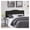 Black,Contemporary, variant on Cassandra Queen Tufted Headboard, Upholstered in Durable Linen Fabric – Premium Foam Cushioning, Adjustable Height, Floating Wall or Bed Frame Mount, Compatible with Adjustable Beds