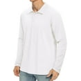 thumbnail image 2 of Iceglad Polo Shirts for Men Long Sleeve Soft Cotton Collared Shirt, 2 of 6