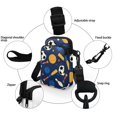 thumbnail image 5 of HELLHERO Football and Basketball Patterns with Zipper Crossbody Bag 4.33x1.97x7.09 for Adults Polyester, 5 of 7