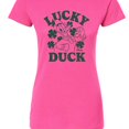 thumbnail image 3 of Disney - Donald Duck Lucky Duck - Juniors Fitted Graphic T-Shirt, 3 of 5