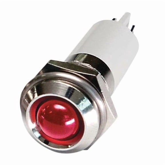 Raised Panel Light, Red, 110 V AC 24M115