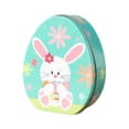 thumbnail image 2 of Zeyigg Colorful Printed Easter Tin Box, Cartoon Bunny Metal Storage Can for Candy, Snacks, Treats, and Holiday Party Decor,D, 2 of 7