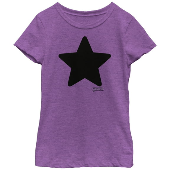 Girl's Steven Universe Amethyst Star  Graphic Tee Purple Berry Small