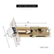 thumbnail image 5 of Cerradura de puerta Tuya, cerradura de puerta inteligente redonda compatible con Bluetooth para puerta gruesa de 35-55MM, 5 of 6