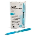 thumbnail image 1 of Bolígrafo Retráctil Pentel RSVP RT Colores 1.0 mm Tinta Azul Celeste Paquete de 12, 1 of 8