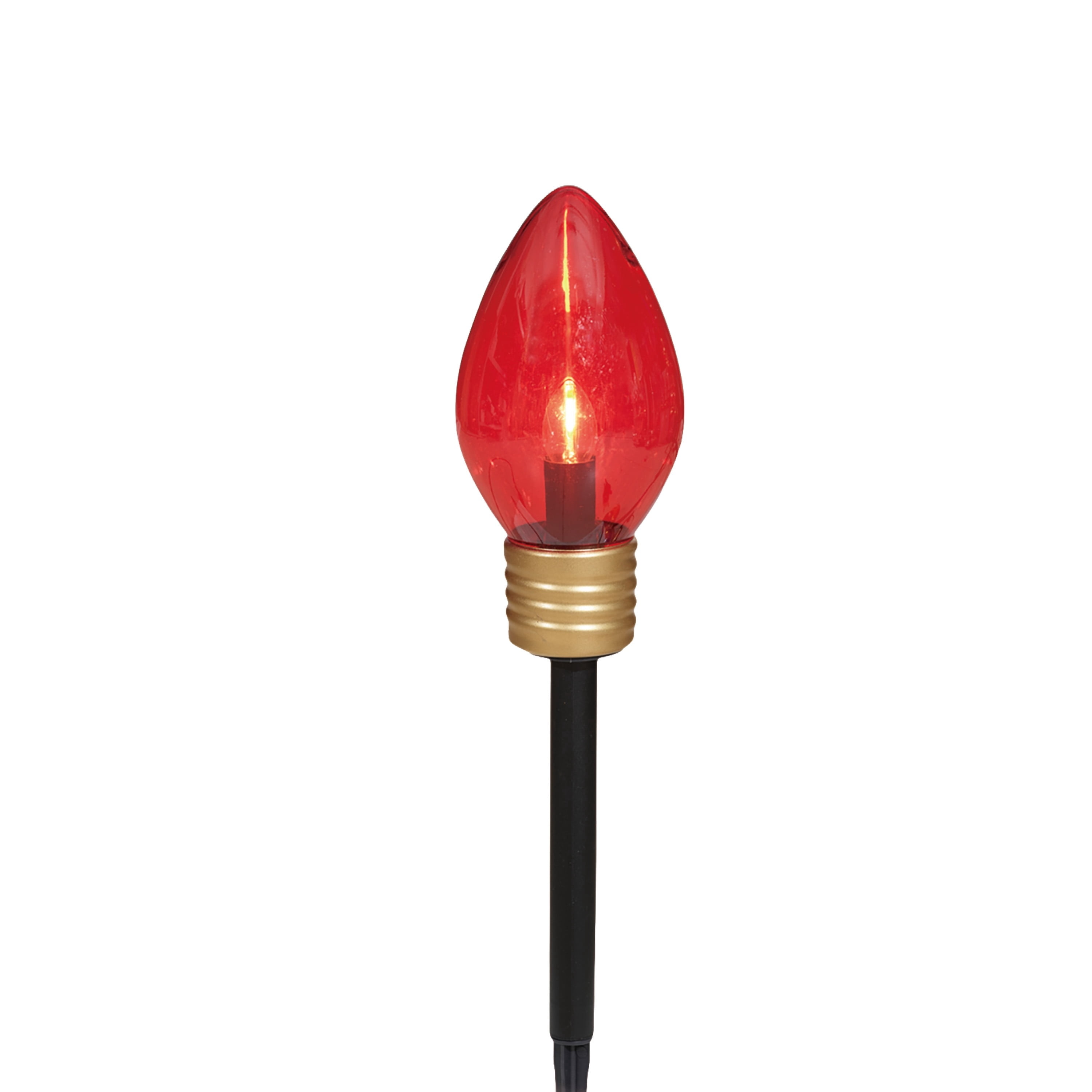 Indoor/Outdoor Jumbo LED C9 Christmas Bulb Pathway Lights, Multicolor, Set of 4, by Holiday Time