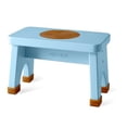 thumbnail image 2 of Hevea Natural Rubberwood Kids Step Stool (Dusty Blue), 2 of 4