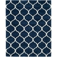 thumbnail image 3 of SAFAVIEH Hudson Arline Geometric Shag Area Rug, Navy/Ivory, 8' x 10', 3 of 7