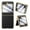 Black, variant on Decase Anti-Scratch Flip Case Compatible with Samsung Galaxy Z Flip 6, Fashionable Slim Leather Case with Built-in Hinge Protection and Screen Protector,Shockproof Protective Cover for Flip6,Titanium