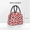 thumbnail image 2 of Honeii Cartoon Ladybug Print Insulated Lunch Bag Women Reusable Lunch Box with Pocket for Work Picnic Travel -One Size, 2 of 6